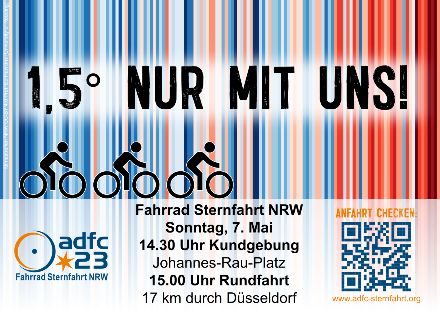 Plakat Fahrradsternfahrt Düsseldorf