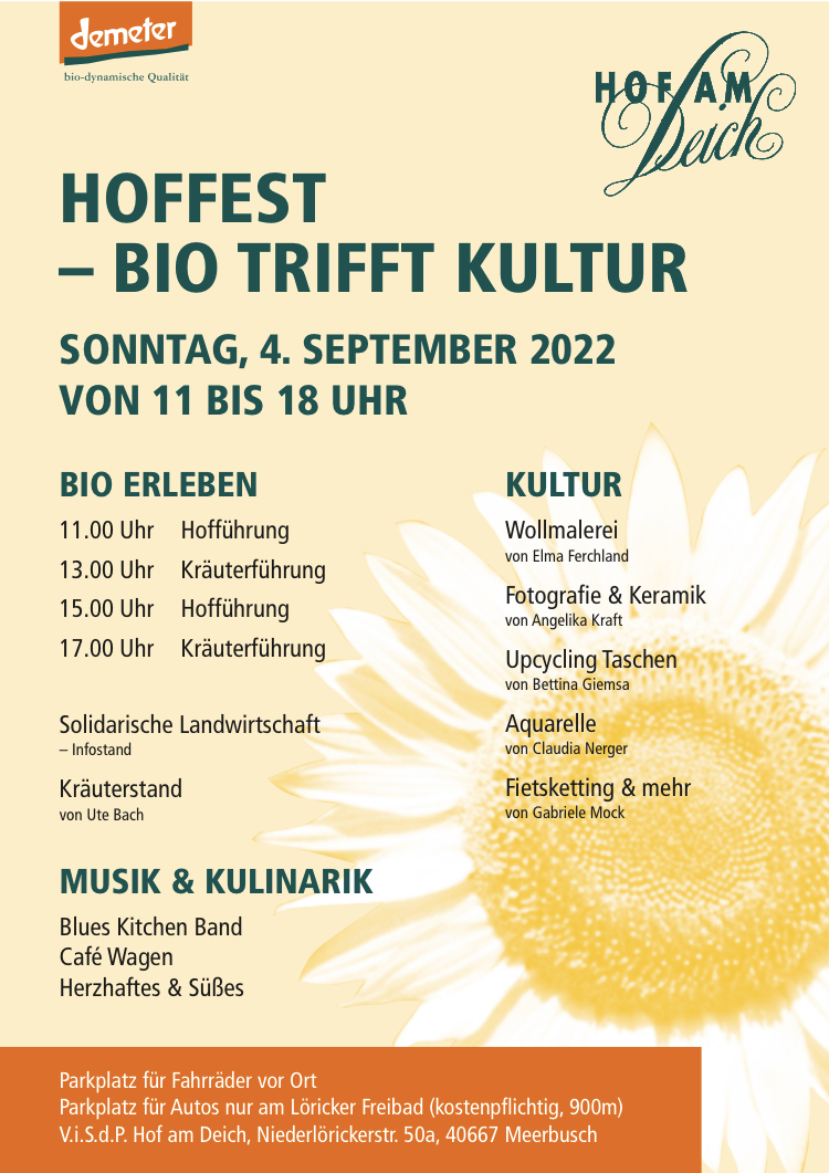 Plakat Hoffest 04.09.2022