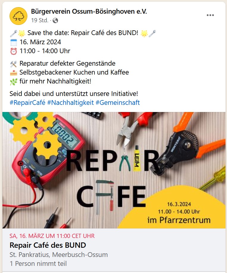 Repair Café 16.03.2024